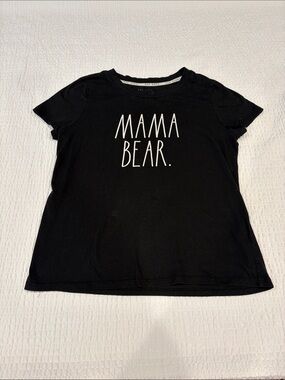 Rae Dunn Black women’s MAMA BEAR." Graphic Tee
Size M